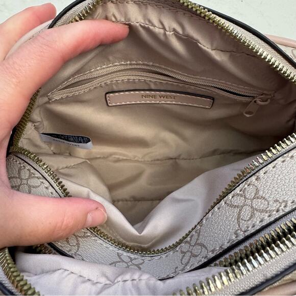 Nine West Tan & Blush Pink Small Crossbody Purse - Picture 9 of 9